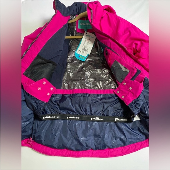 PHIBEE Girl’s Coat Winter Sportswear Snowboard Ski Jacket Pink New size 14 - Picture 10 of 16
